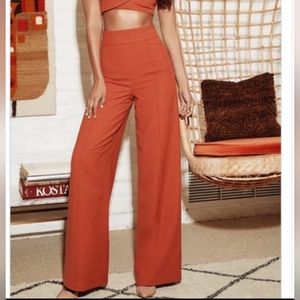 SOLD NWT House of CB Rosalva High Rise Wide Leg Pant S